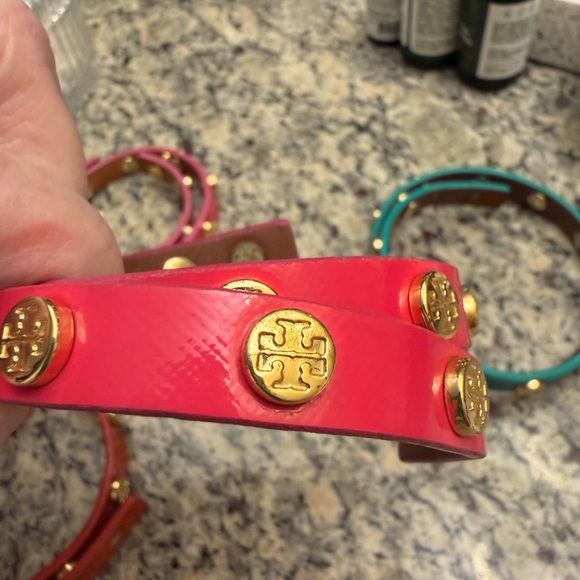 Tory Burch Accessories - Tory Burch Pink and Gold Belt
